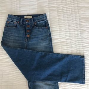 Madewell Slim Wide Leg Jeans